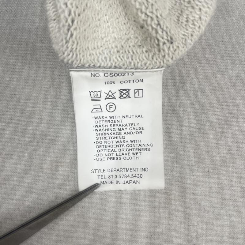 スティル バイ ハンド STILL BY HAND パーカー 長袖 度詰め ダブルジップ ジップアップ スウェット パーカー cs00213 48 灰 / グレー / gray メンズ USED 古着 中古 50165149
