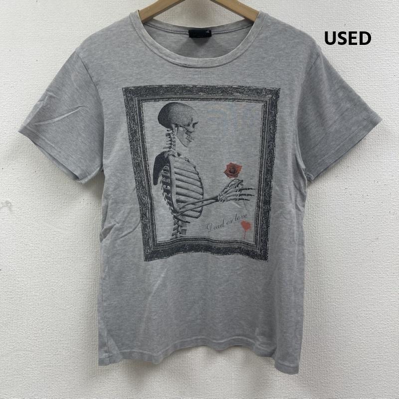 古着 USED Tシャツ 半袖 Junks Dead or love スケルトン ドクロ プリント Tシャツ カットソー S 灰 / グレー / gray メンズ USED 古着 中古 50165151