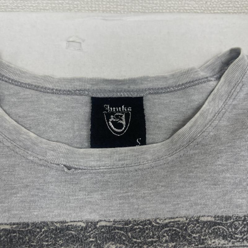 古着 USED Tシャツ 半袖 Junks Dead or love スケルトン ドクロ プリント Tシャツ カットソー S 灰 / グレー / gray メンズ USED 古着 中古 50165151