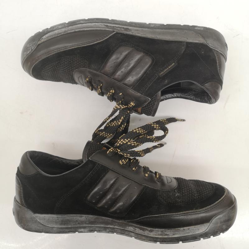 ルイヴィトン LOUIS VUITTON スニーカー スニーカー GO 0063 レザー スニーカー 37.5 24.0cm 黒 / ブラック / black レディース USED 古着 中古 50165153