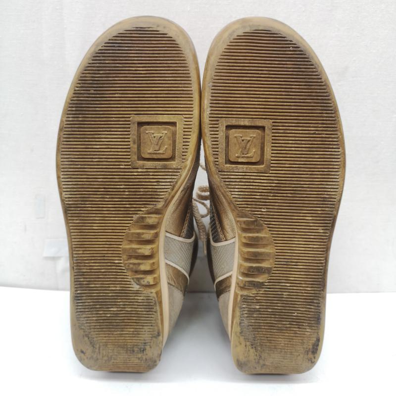 ルイヴィトン LOUIS VUITTON スニーカー スニーカー MA0043 メタリック ハイカット スニーカー 38 24.5cm レディース USED 古着 中古 50165154
