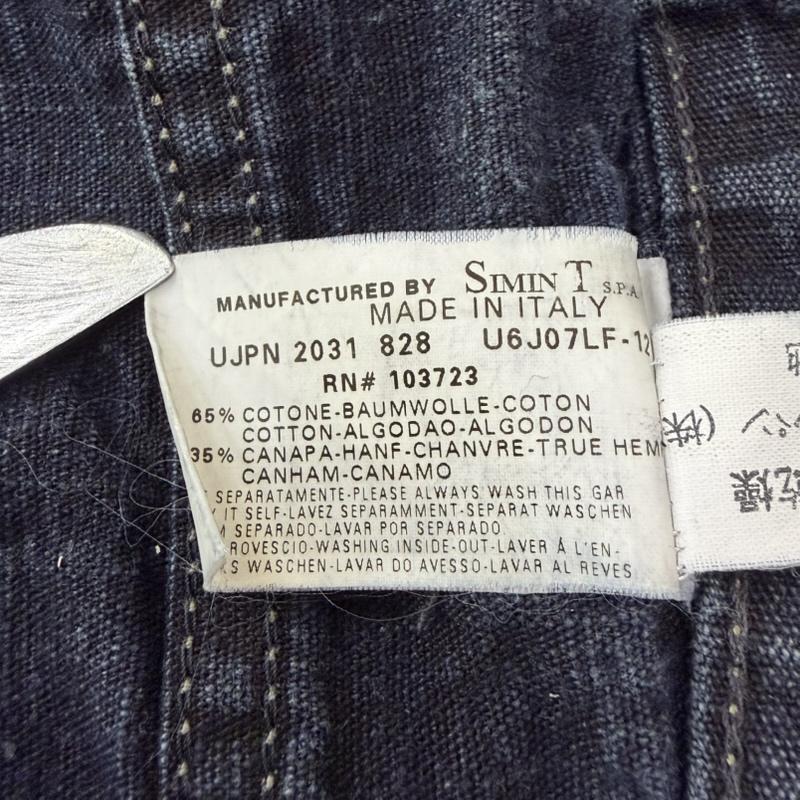 アルマーニ ジーンズ ARMANI JEANS パンツ デニム、ジーンズ AJ ECO-WASH デニムパンツ made in itary 30インチ 無地 紺 / ネイビー / navy メンズ USED 古着 中古 50165156