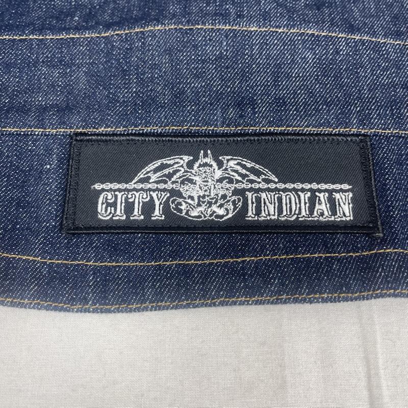 カドヤ KADOYA ベスト ベスト 刺繍 ワッペン カットオフ レースアップ デニム ベスト 4L インディゴ / インディゴ / Indigo メンズ USED 古着 中古 50165157