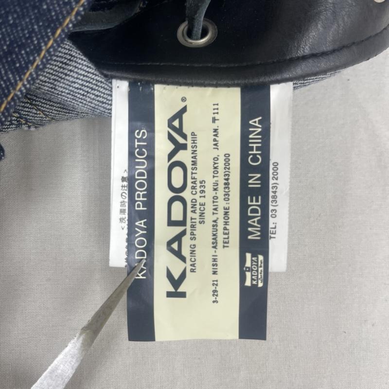 カドヤ KADOYA ベスト ベスト 刺繍 ワッペン カットオフ レースアップ デニム ベスト 4L インディゴ / インディゴ / Indigo メンズ USED 古着 中古 50165157
