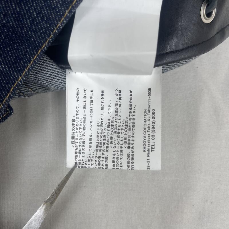 カドヤ KADOYA ベスト ベスト 刺繍 ワッペン カットオフ レースアップ デニム ベスト 4L インディゴ / インディゴ / Indigo メンズ USED 古着 中古 50165157