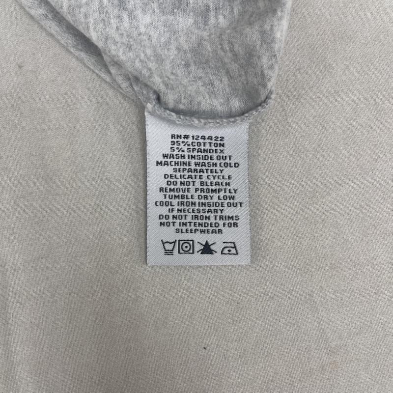 ディーケーエヌワイ DKNY Tシャツ 半袖 00s 自由の女神 ロゴ プリント Vネック Tシャツ カットソー y2k L 灰 / グレー / gray レディース USED 古着 中古 50165161