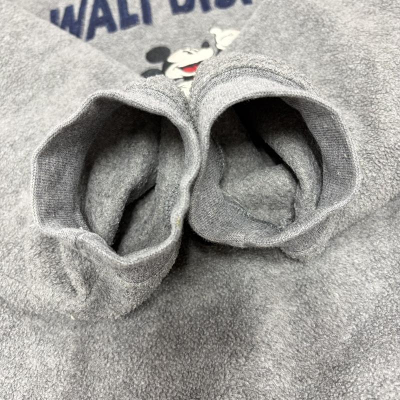 ディズニーウ゛ィンテージ DISNEYVINTAGE トレーナー 長袖 Walt Disney World ディズニー 90s オフィシャル ハーフジップ フリース ロゴ 刺繍ミッキーマウス ヴィンテージ S ロゴ、文字 X キャラクター X 刺繍 灰 / グレー / gray X 紺 / ネイビー / navy メンズ USED 古着 中古 50165162