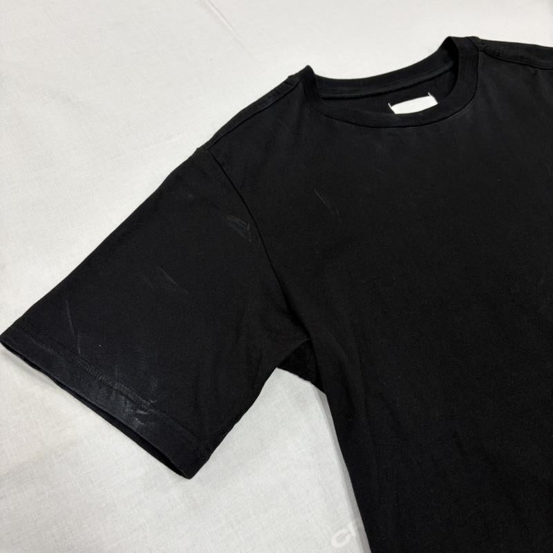タカヒロ ミヤシタ ザ ソロイスト TAKAHIRO MIYASHITA The SoloIst. Tシャツ 半袖 半袖 メッセージ プリント ポケット Tシャツ 46 ワンポイント X ロゴ、文字 X プリント 黒 / ブラック / black X 白 / ホワイト / white メンズ USED 古着 中古 50165164