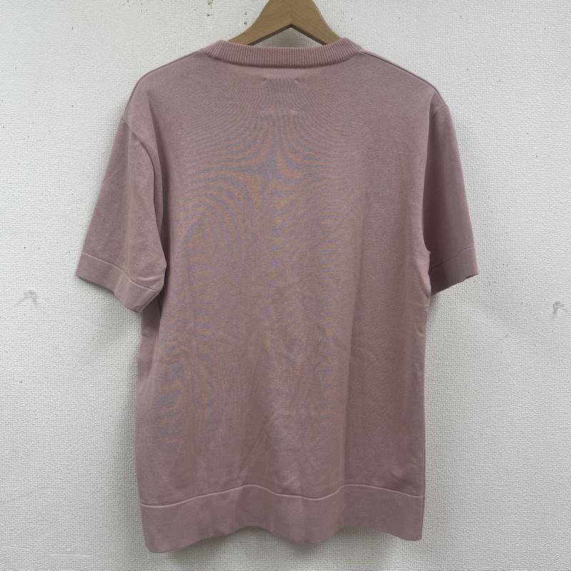 ユナイテッドトウキョウ UNITED TOKYO Tシャツ 半袖 日本製 18G天竺 クルーネック ニット Tシャツ カットソー 1 桃 / ピンク / pink メンズ USED 古着 中古 50165165