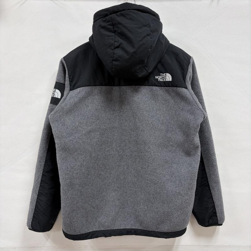ザノースフェイス THE NORTH FACE ジャケット、上着 ジャンパー、ブルゾン フリース デナリジャケット フーディ ジップアップ ブルゾン NA72052 ロゴ 刺繍 S ロゴ、文字 X 刺繍 灰 / グレー / gray X 黒 / ブラック / black メンズ USED 古着 中古 50165167