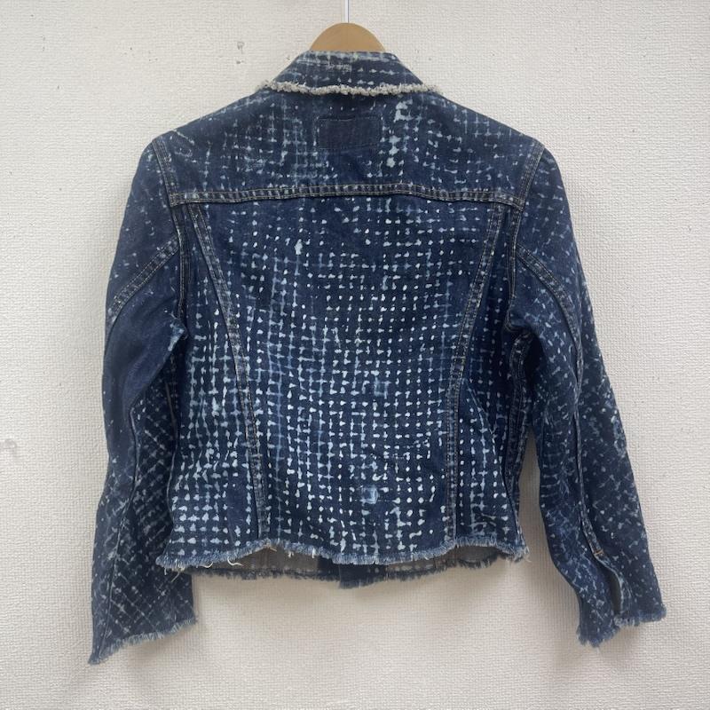 リーバイス Levi s ジャケット、上着 ジャンパー、ブルゾン 78500 0301 00s タイダイ クロップド カットオフ ダメージ加工 デニム ジャケット M インディゴ / インディゴ / Indigo レディース USED 古着 中古 50165168