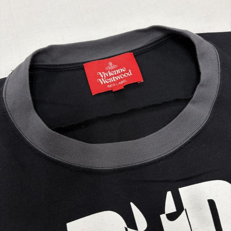 ヴィヴィアン ウエストウッド レッドレーベル Vivienne Westwood red label Tシャツ 半袖 半袖 オーバーサイズ グラフィック ロゴ プリント Tシャツ ORB オーブ 00サイズ 0 ロゴ、文字 X プリント 黒 / ブラック / black X 灰 / グレー / gray X 白 / ホワイト / white レディース USED 古着 中古 50165170