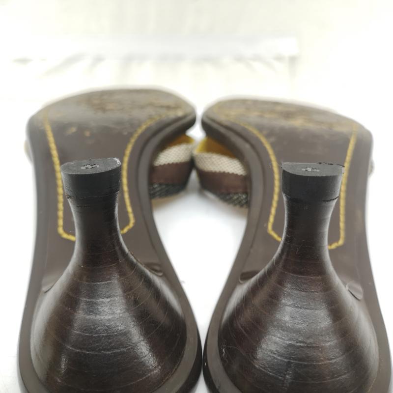 ルイヴィトン LOUIS VUITTON サンダル サンダル クロス ストラップ ヒール サンダル 37 23.5cm レディース USED 古着 中古 50165171