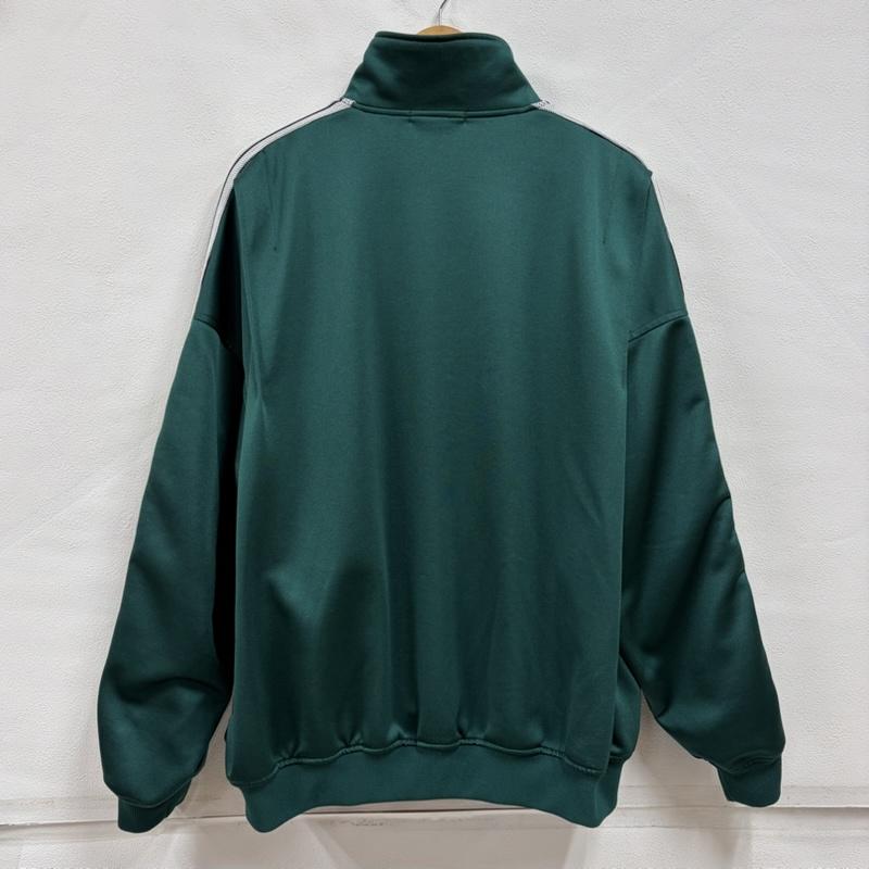 イズネス is-ness ジャケット、上着 ジャケット、ブレザー 23aw トラックジャケット アクションプリーツ ダブルジップ ブルゾン 1005SSCSJK01 ロゴ 刺繍 L ロゴ、文字 X 刺繍 緑 / グリーン / green X 白 / ホワイト / white X 黒 / ブラック / black メンズ USED 古着 中古 50165172