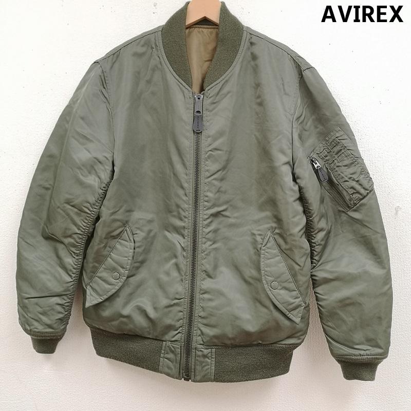 アヴィレックス AVIREX ジャケット、上着 フライトジャケット リバーシブル 2WAY ミリタリー MA-1 フライトジャケット 6142176 L カーキ / カーキ / khaki メンズ USED 古着 中古 50165173