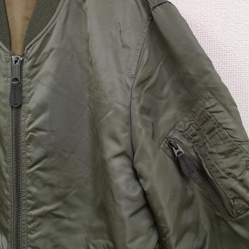 アヴィレックス AVIREX ジャケット、上着 フライトジャケット リバーシブル 2WAY ミリタリー MA-1 フライトジャケット 6142176 L カーキ / カーキ / khaki メンズ USED 古着 中古 50165173