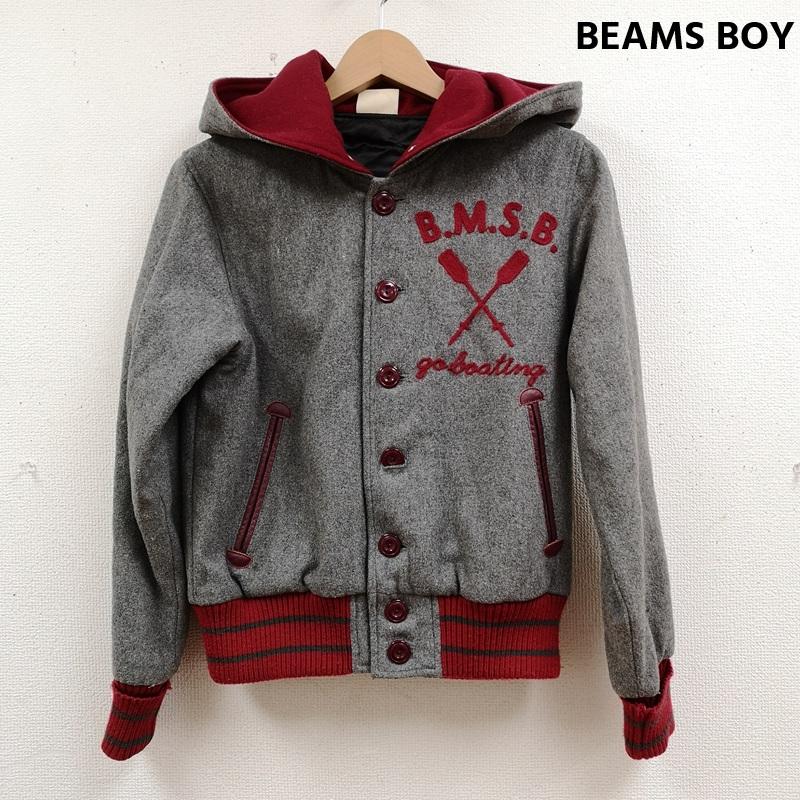 ビームスボーイ BEAMS BOY ジャケット、上着 ジャンパー、ブルゾン 変形フード セーラーカラー スナップボタン 中綿 キルティング 98/76 13-18-0710-414 M 灰 / グレー / gray レディース USED 古着 中古 50165178