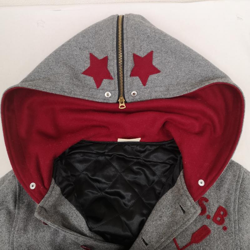 ビームスボーイ BEAMS BOY ジャケット、上着 ジャンパー、ブルゾン 変形フード セーラーカラー スナップボタン 中綿 キルティング 98/76 13-18-0710-414 M 灰 / グレー / gray レディース USED 古着 中古 50165178