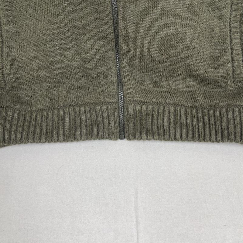 エクストララージ XLARGE パーカー 長袖 JACQUARD FUZZY ZIP UP HOODED SWEATER パーカー 101261015002 L カーキオリーブ / カーキオリーブ / メンズ USED 古着 中古 50165185
