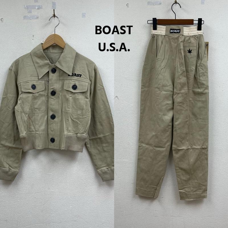 古着 USED ジャケット、上着 ジャンパー、ブルゾン BOAST U.S.A. 日本製 ワークシャツ ジャケット セットアップ L-3001 ベージュ / ベージュ / beige メンズ USED 古着 中古 50165187