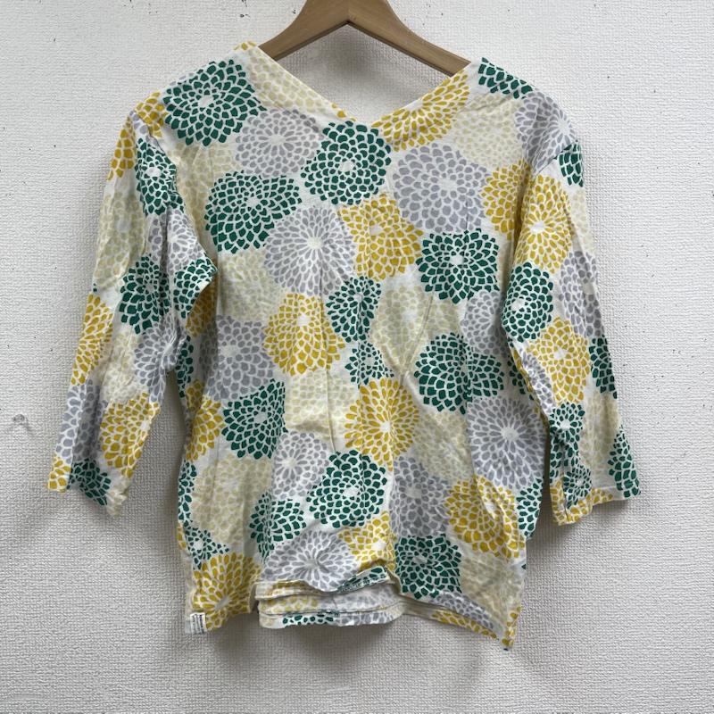 ソウ・ソウ SOU･SOU Tシャツ 長袖 日本製 花柄 抜衿 ぬきえり ジバン Vネック ロンT カットソー M マルチカラー / マルチカラー / multicolor レディース USED 古着 中古 50165192