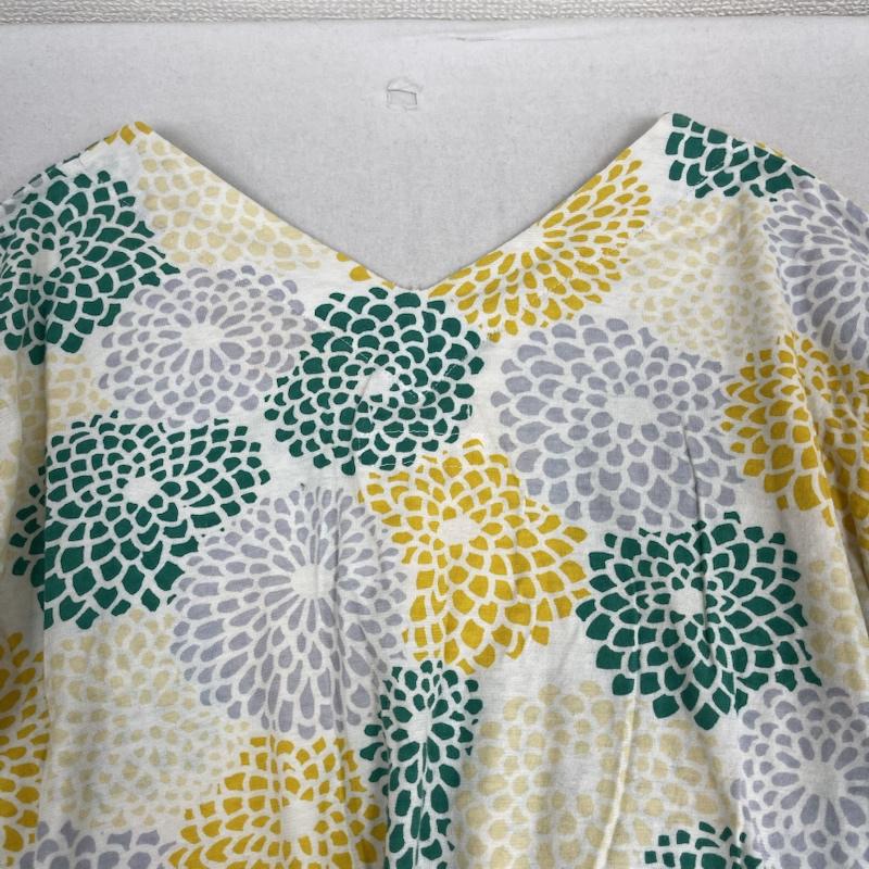 ソウ・ソウ SOU･SOU Tシャツ 長袖 日本製 花柄 抜衿 ぬきえり ジバン Vネック ロンT カットソー M マルチカラー / マルチカラー / multicolor レディース USED 古着 中古 50165192