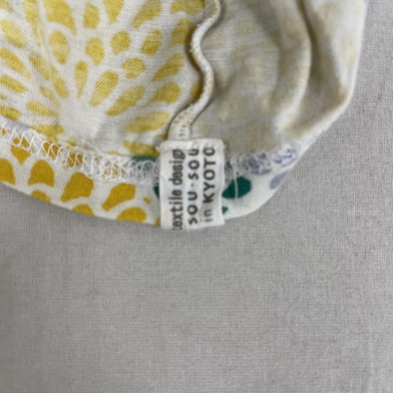 ソウ・ソウ SOU･SOU Tシャツ 長袖 日本製 花柄 抜衿 ぬきえり ジバン Vネック ロンT カットソー M マルチカラー / マルチカラー / multicolor レディース USED 古着 中古 50165192