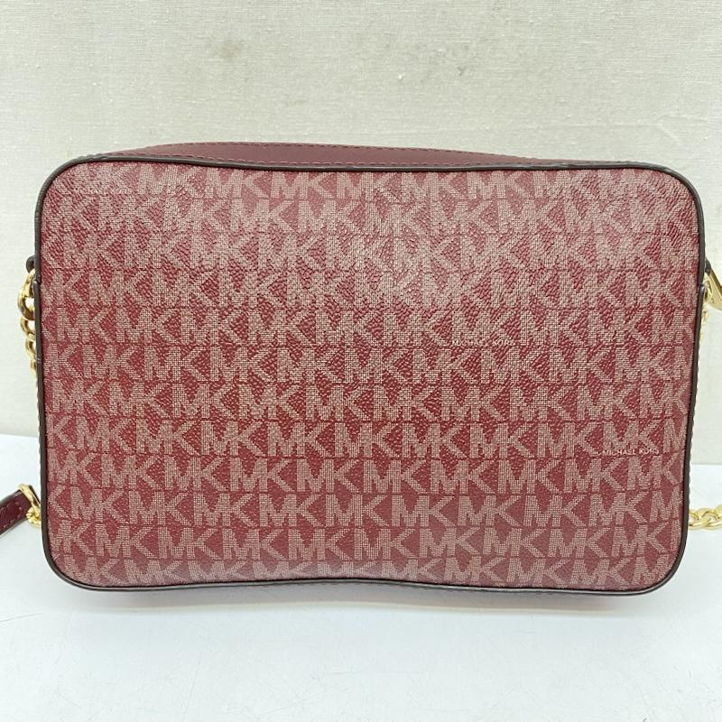 マイケルコース MICHAEL KORS ショルダーバッグ ショルダーバッグ 35F8GTTC3B JET SET ジェットセット モノグラム柄 ゴールド チェーン ボルドー / ボルドー / レディース USED 古着 中古 50165206