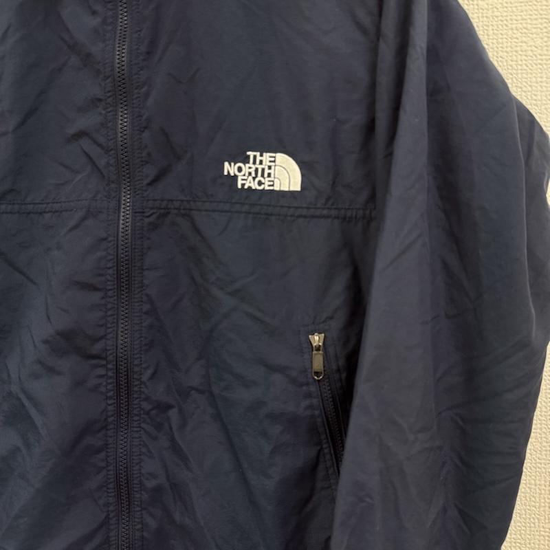ザノースフェイス THE NORTH FACE ジャケット、上着 ジャンパー、ブルゾン 撥水 ドローコード 刺繍ロゴ スナップボタン ナイロンジャケット NPJ21810 150cm 紺 / ネイビー / navy ボーイズ USED 古着 中古 50165208