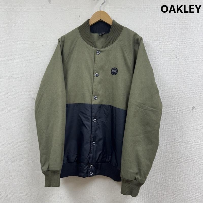 オークリー OAKLEY ジャケット、上着 フライトジャケット バイカラー 2トーン 切り替え スナップボタン キルティング 中綿 スタジャン ボンバージャケット MA-1 L カーキ / カーキ / khaki メンズ USED 古着 中古 50165210