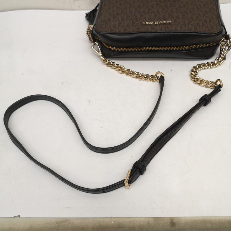マイケルコース MICHAEL KORS ショルダーバッグ ショルダーバッグ 32F8GF5M2B JET SET ジェットセット レザー タッセル チャーム クロスボディ カメラ バッグ 茶 / ブラウン / brown レディース USED 古着 中古 50165214