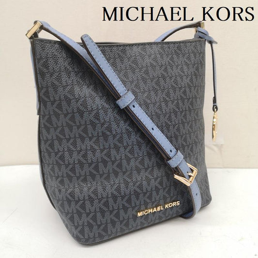 マイケルコース MICHAEL KORS ショルダーバッグ ショルダーバッグ 35F8GKFM1V Kimberly Small Bucket Bag キンバリー スモール バケット バッグ レザー チャームあり 青 / ブルー / blue レディース USED 古着 中古 50165216