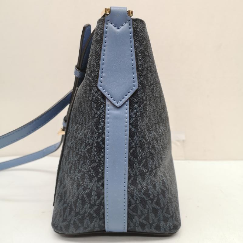 マイケルコース MICHAEL KORS ショルダーバッグ ショルダーバッグ 35F8GKFM1V Kimberly Small Bucket Bag キンバリー スモール バケット バッグ レザー チャームあり 青 / ブルー / blue レディース USED 古着 中古 50165216