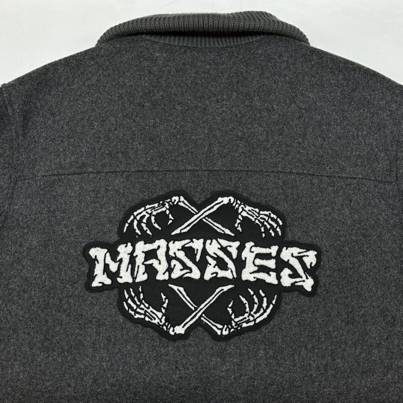 古着 USED ジャケット、上着 ジャンパー、ブルゾン MASSES マシス MELTON ZIP JKT メルトン ジップ ジャケット ダイヤキルティング ワッペン S メンズ USED 古着 中古 50165221
