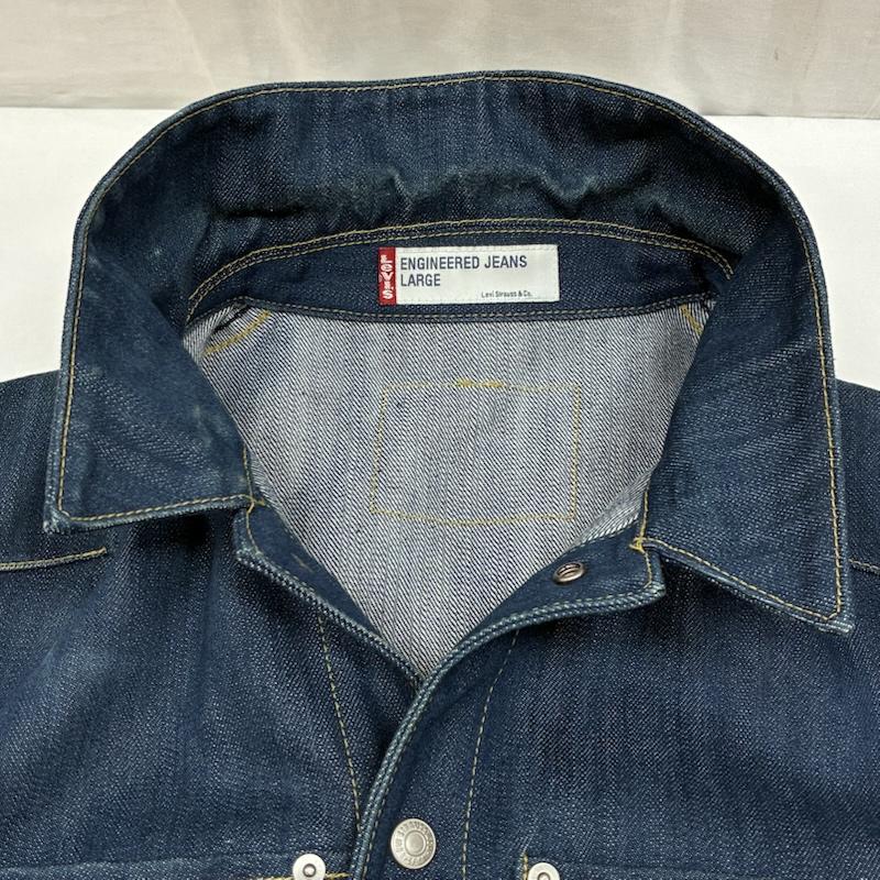 リーバイス Levi s ジャケット、上着 ジャンパー、ブルゾン Engineered Jeans 70100-07 00s 立体裁断 デニムジャケット L メンズ USED 古着 中古 50165223
