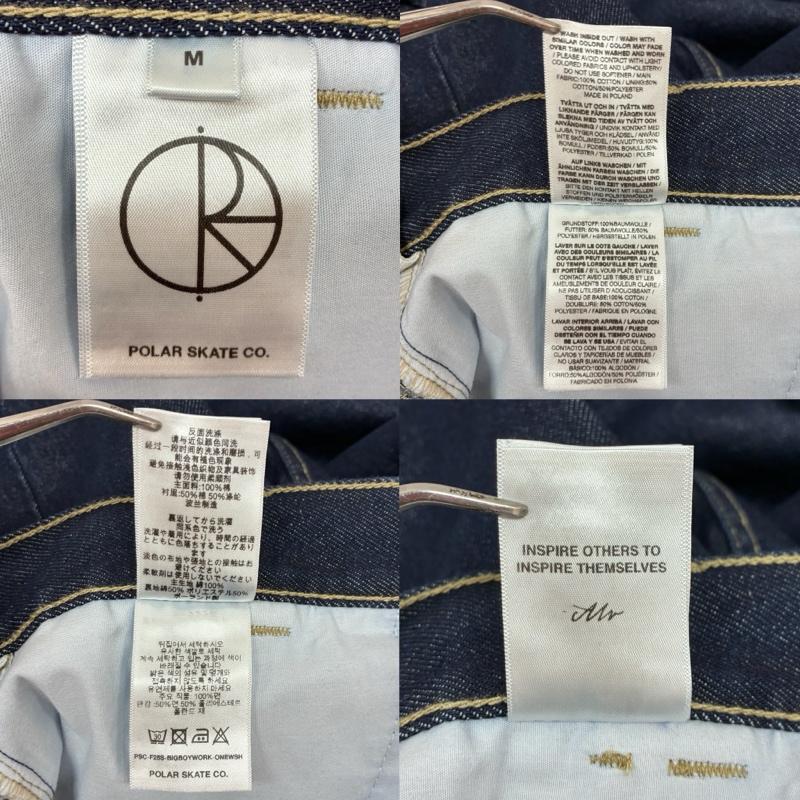 ポーラー POLAR パンツ デニム、ジーンズ 25ss BIGBOY WORK ONEWASH ビッグボーイ ワイド ペインター デニムパンツ M メンズ USED 古着 中古 50165224