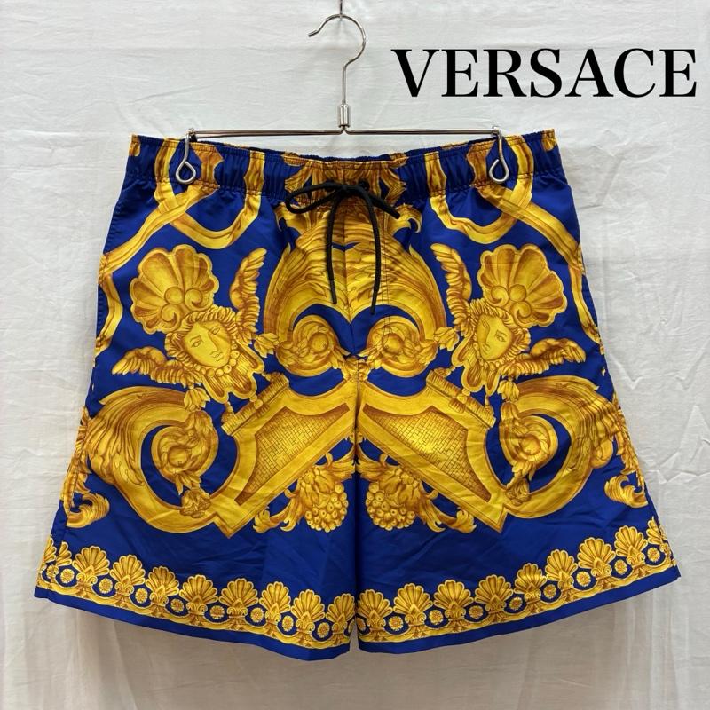 ヴェルサーチ VERSACE パンツ ショートパンツ メデューサ 総柄 ナイロン イージー ショーツ ハーフパンツ 5 メンズ USED 古着 中古 50165226