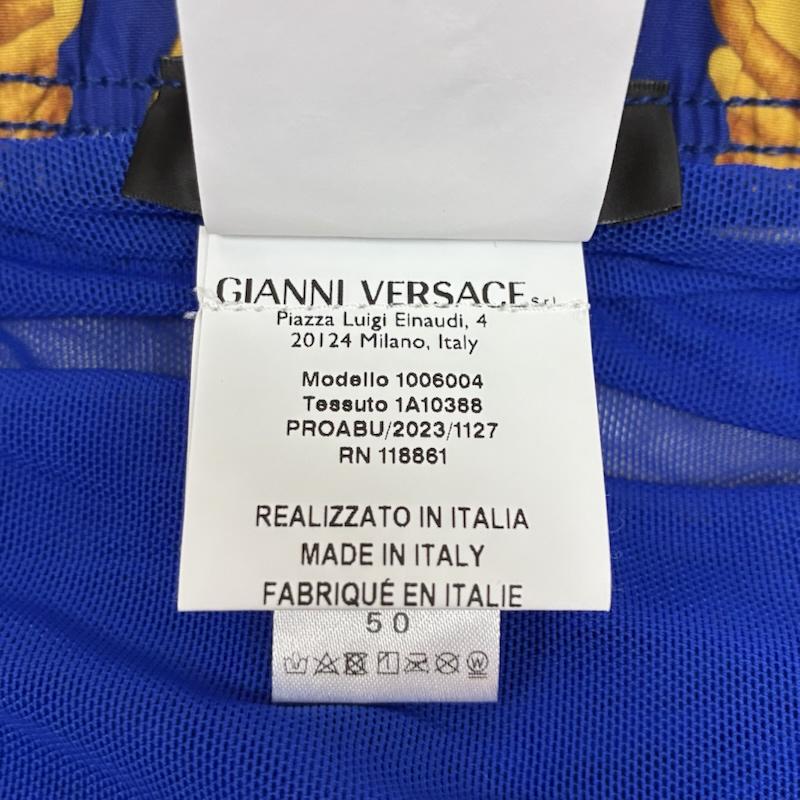ヴェルサーチ VERSACE パンツ ショートパンツ メデューサ 総柄 ナイロン イージー ショーツ ハーフパンツ 5 メンズ USED 古着 中古 50165226