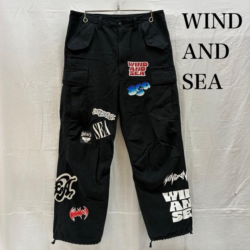 ウィンダンシー WIND AND SEA パンツ ワークパンツ、ペインターパンツ BAND FIELD PANTS グラフィック プリント ワッペン 6P カーゴパンツ M メンズ USED 古着 中古 50165228