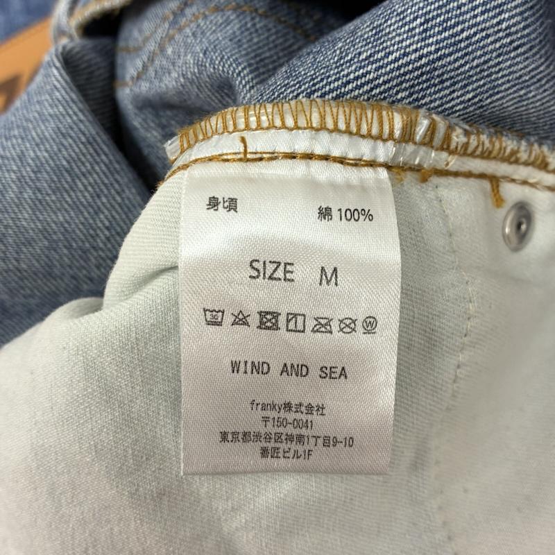 ウィンダンシー WIND AND SEA パンツ デニム、ジーンズ BAND DENIM PANTS バンド グラフィック プリント ワッペン デニムパンツ M メンズ USED 古着 中古 50165231