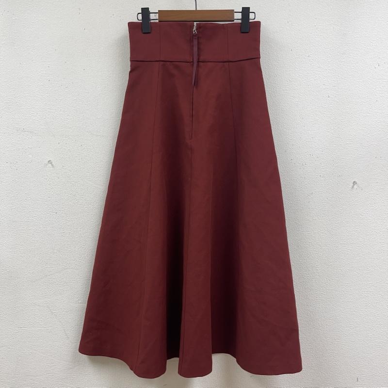 クラネ CLANE スカート ロングスカート WIDE BELT VOLUME SKIRT ボルドーカラー ハイウエスト スカート 2 赤 / レッド / red レディース USED 古着 中古 50165232