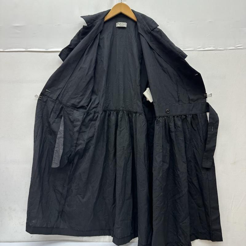 ローブドシャンブル コムデギャルソン robe de chambre COMME des GARCONS ワンピース ひざ丈スカート 02SS 半袖 ストライプ シャツ ワンピース RE-O007 - 黒 / ブラック / black レディース USED 古着 中古 50165239
