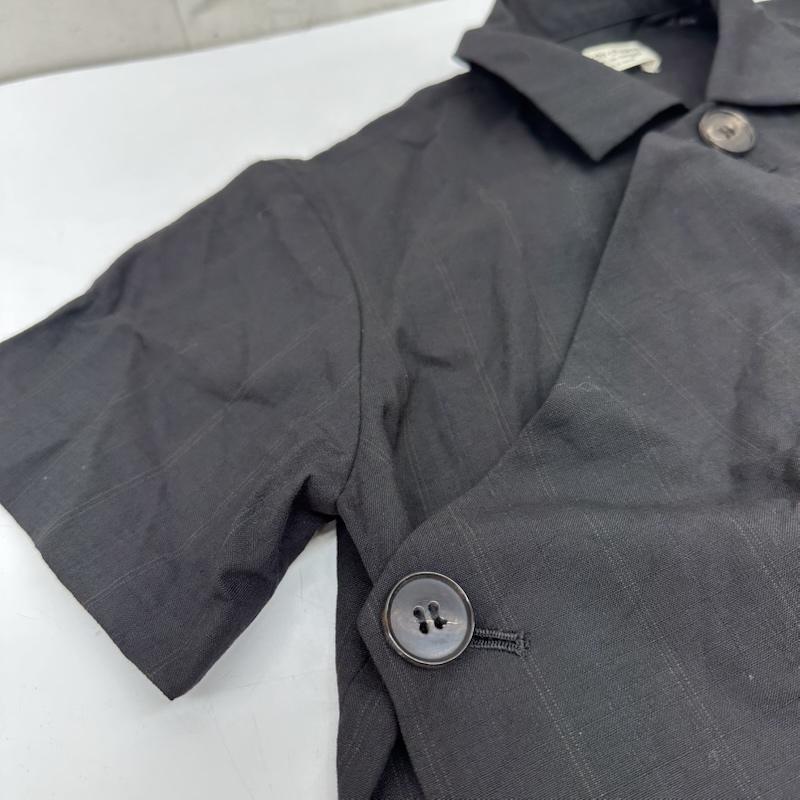 ローブドシャンブル コムデギャルソン robe de chambre COMME des GARCONS ワンピース ひざ丈スカート 02SS 半袖 ストライプ シャツ ワンピース RE-O007 - 黒 / ブラック / black レディース USED 古着 中古 50165239