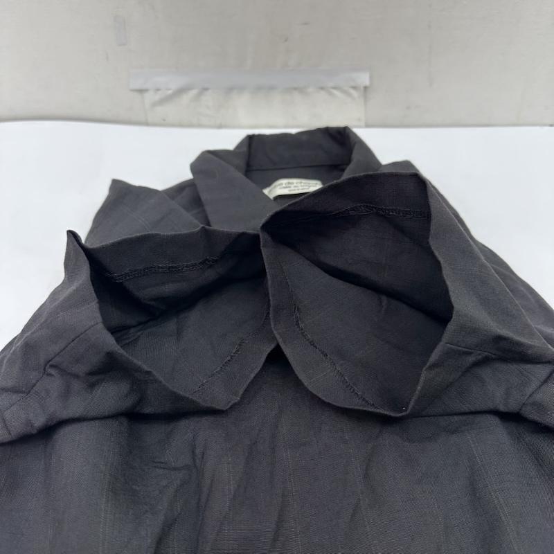 ローブドシャンブル コムデギャルソン robe de chambre COMME des GARCONS ワンピース ひざ丈スカート 02SS 半袖 ストライプ シャツ ワンピース RE-O007 - 黒 / ブラック / black レディース USED 古着 中古 50165239