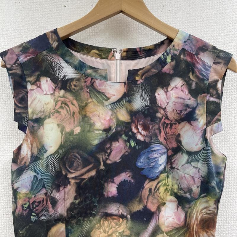 ポールスミス Paul Smith ワンピース ひざ丈スカート ぼかしフラワー 花柄 Aライン ノースリーブ ワンピース 40 マルチカラー / マルチカラー / multicolor レディース USED 古着 中古 50165240