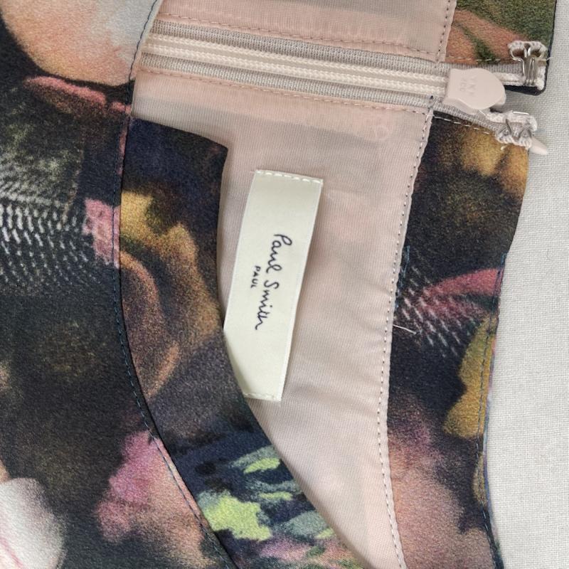 ポールスミス Paul Smith ワンピース ひざ丈スカート ぼかしフラワー 花柄 Aライン ノースリーブ ワンピース 40 マルチカラー / マルチカラー / multicolor レディース USED 古着 中古 50165240