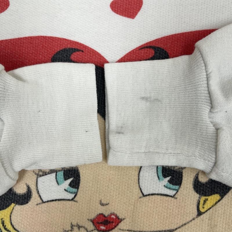 古着 USED トレーナー 長袖 Betty Boop 80s 90s ヴィンテージ スウェットシャツ トレーナー 白 / ホワイト / white レディース USED 古着 中古 50165245