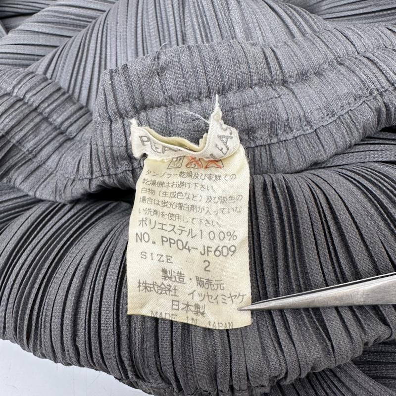 プリーツプリーズ PLEATS PLEASE パンツ スラックス ISSEY MIYAKE プリーツ イージー パンツ PP04-JF609 2 灰 / グレー / gray レディース USED 古着 中古 50165250