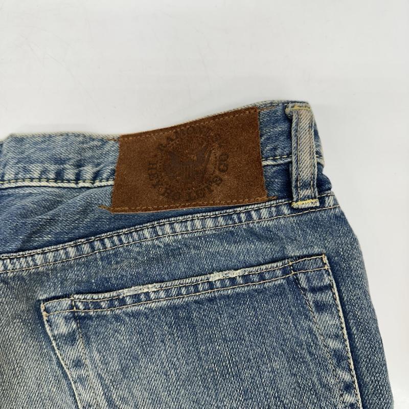 ヒステリックグラマー HYSTERIC GLAMOUR パンツ デニム、ジーンズ RAMONES ブリーチ ダメージ 加工 スタッズ デニム パンツ 0294AP04 30インチ インディゴ / インディゴ / Indigo メンズ USED 古着 中古 50165251