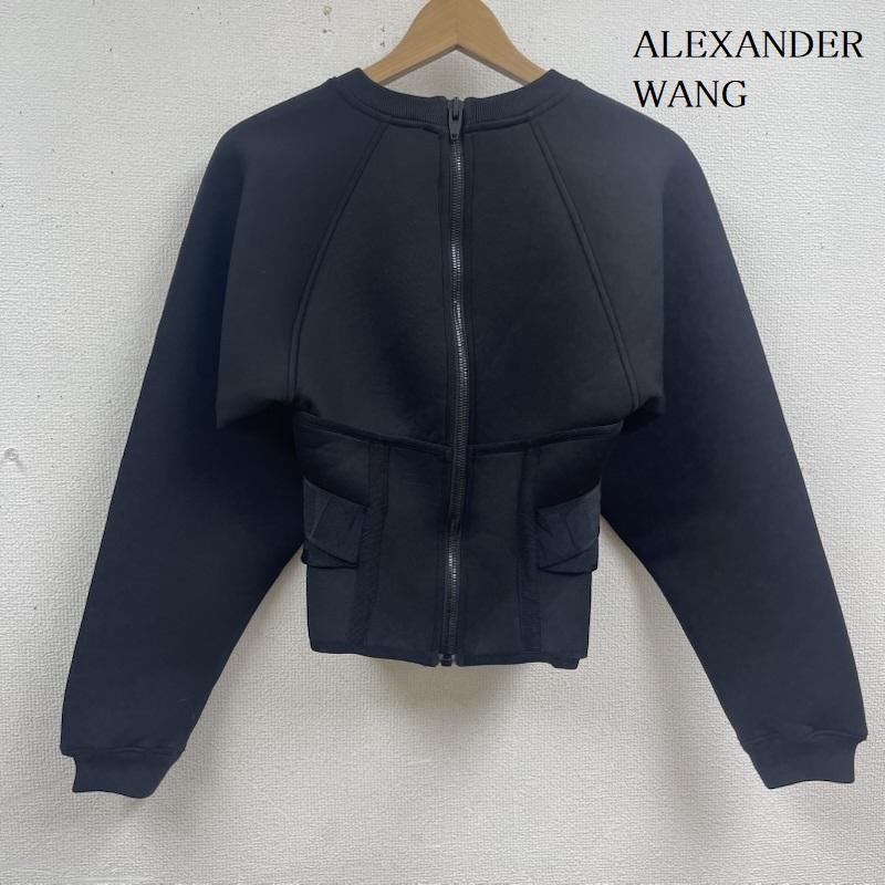 アレキサンダーワン ALEXANDER WANG パーカー 長袖 14ss H&M コラボ ネオプレン スキューバ トップス パーカー 黒 / ブラック / black レディース USED 古着 中古 50165252